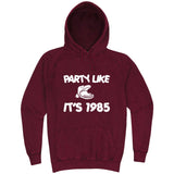  "Party Like It's 1985 - Hippo Games" hoodie, 3XL, Vintage Brick