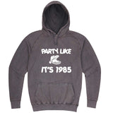  "Party Like It's 1985 - Hippo Games" hoodie, 3XL, Vintage Zinc