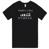  "Party Like It's 650 A.D. - Chess" men's t-shirt Black