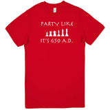  "Party Like It's 650 A.D. - Chess" men's t-shirt Red
