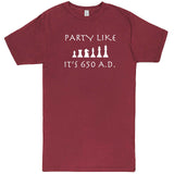  "Party Like It's 650 A.D. - Chess" men's t-shirt Vintage Brick