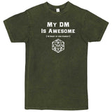  "My DM Is Awesome (+10 Shirt of Ass Kissery)" men's t-shirt Vintage Olive