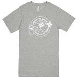  "Born to Game, Forced to Work" men's t-shirt Heather Grey
