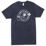  "Born to Game, Forced to Work" men's t-shirt Vintage Denim