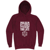 "When the DM Smiles It's Already Too Late" hoodie, 3XL, Vintage Brick