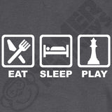  "Eat, Sleep, Play - Chess" men's t-shirt Storm