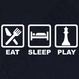  "Eat, Sleep, Play - Chess" men's t-shirt Navy