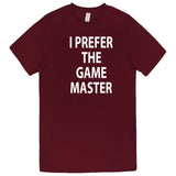  "I Prefer the Game Master" men's t-shirt Burgundy