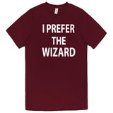  "I Prefer the Wizard" men's t-shirt Burgundy