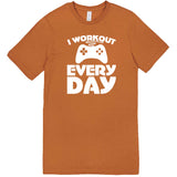  "I Workout Every Day, Video Gamer" men's t-shirt Meerkat