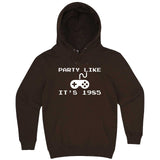  "Party Like It's 1985 - Video Games" hoodie, 3XL, Chestnut