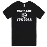  "Party Like It's 1985 - Puzzle Cube" men's t-shirt Black