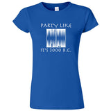  "Party Like It's 3000 B.C. - Backgammon" women's t-shirt Royal Blue