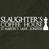  "Slaughter's Coffee House, London - Famous Chess House" men's t-shirt Vintage Olive