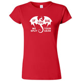  "If You Die We Split Your Gear, Dragon" women's t-shirt Red