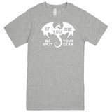  "If You Die We Split Your Gear, Dragon" men's t-shirt Heather Grey