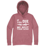  "If You Die We Split Your Gear, Sword" hoodie, 3XL, Mauve