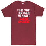  "Video Games Don't Make Me Violent, Lag Does" men's t-shirt Vintage Brick