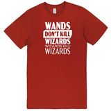  "Wands Don't Kill Wizards, Wizards Kill Wizards" men's t-shirt Paprika