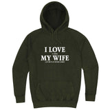  "I Love It When My Wife Lets Me Play Board Games" hoodie, 3XL, Vintage Olive