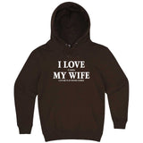  "I Love It When My Wife Lets Me Play Board Games" hoodie, 3XL, Chestnut