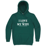  "I Love It When My Wife Lets Me Play Board Games" hoodie, 3XL, Teal