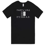  "Party Like It's 1120 A.D. - Dominos" men's t-shirt Black