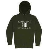  "Party Like It's 1120 A.D. - Dominos" hoodie, 3XL, Army Green