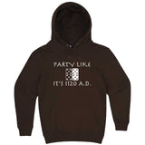  "Party Like It's 1120 A.D. - Dominos" hoodie, 3XL, Chestnut