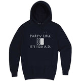  "Party Like It's 1120 A.D. - Dominos" hoodie, 3XL, Navy