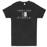  "Party Like It's 1120 A.D. - Dominos" men's t-shirt Vintage Black