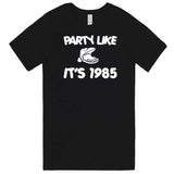  "Party Like It's 1985 - Hippo Games" men's t-shirt Black