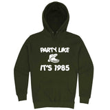  "Party Like It's 1985 - Hippo Games" hoodie, 3XL, Army Green