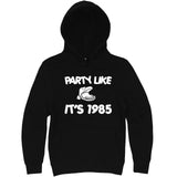  "Party Like It's 1985 - Hippo Games" hoodie, 3XL, Black