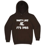  "Party Like It's 1985 - Hippo Games" hoodie, 3XL, Chestnut