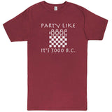  "Party Like It's 3000 B.C. - Checkers" men's t-shirt Vintage Brick