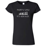  "Party Like It's 650 A.D. - Chess" women's t-shirt Black