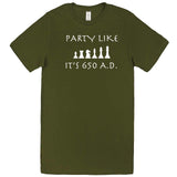  "Party Like It's 650 A.D. - Chess" men's t-shirt Army Green