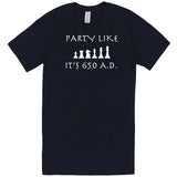  "Party Like It's 650 A.D. - Chess" men's t-shirt Navy