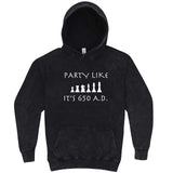  "Party Like It's 650 A.D. - Chess" hoodie, 3XL, Vintage Black