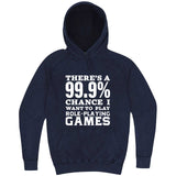  "There's a 99% Chance I Want To Play Role-Playing Games" hoodie, 3XL, Vintage Denim