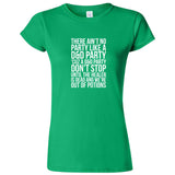  "There Ain't No Party Like a D&D Party" women's t-shirt Irish Green