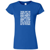  "There Ain't No Party Like a D&D Party" women's t-shirt Royal Blue