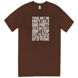  "There Ain't No Party Like a D&D Party" men's t-shirt Chestnut