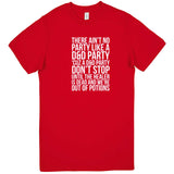  "There Ain't No Party Like a D&D Party" men's t-shirt Red
