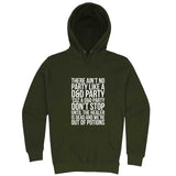  "There Ain't No Party Like a D&D Party" hoodie, 3XL, Army Green