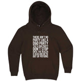  "There Ain't No Party Like a D&D Party" hoodie, 3XL, Chestnut