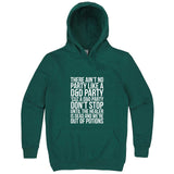  "There Ain't No Party Like a D&D Party" hoodie, 3XL, Teal