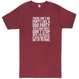  "There Ain't No Party Like a D&D Party" men's t-shirt Vintage Brick