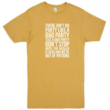  "There Ain't No Party Like a D&D Party" men's t-shirt Vintage Mustard